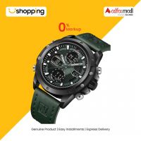 Naviforce Dual Time Editon Men's Watch Green (NF-9225-3) - On Installments - ISPK-0139