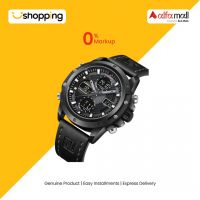 Naviforce Dual Time Editon Men's Watch Black (NF-9225-4) - On Installments - ISPK-0139