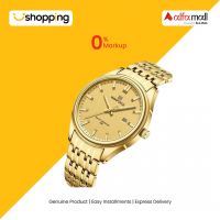 Naviforce Date Edition Watch For Men Gold (NF-8039G-6) - On Installments - ISPK-0139