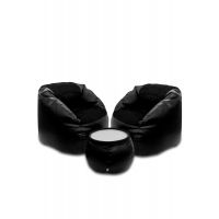Relaxsit Sports Bean Bag Leather Set ( 2 Bean Bag Chairs with a table ) on installments 