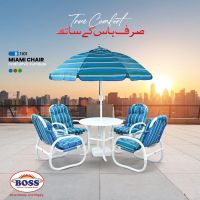 BOSS CRAFT OUTDOOR / Garden CHAIRS MIAMI UPVC SET with Table or Free Delivery  