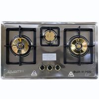 Gas Hob Brass Burner BS-823 Black Stone with Free Delivery 