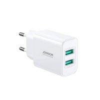 Joyroom 2.1A 2USB Charger EU White (JR-TCN04) - Non Installments - ISPK-0146