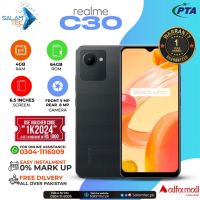 Realme C30 4gb,64gb on Easy installment with Official Warranty and Same Day Delivery In Karachi Only  SALAMTEC BEST PRICES