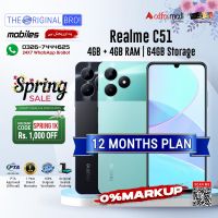 Realme C51 | 4GB + 4GB RAM | 64GB Storage | PTA Approved (Official) | 1 Year Warranty | Installments Upto 12 Months - The Original Bro Mobiles