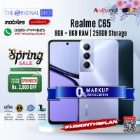 Realme C65 | 8GB + 8GB RAM | 256GB Storage | PTA Approved (Official) | 1 Year Warranty | Installments Upto 12 Months - The Original Bro Mobiles