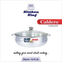 Kitchen King Metal Finish Caldero Pot (Glass Lid) 26cm