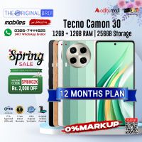 Tecno Camon 30 | 12GB RAM | 256GB Storage | 12 Months Installment | PTA Approved | 1 Year Warranty | The Original Bro Mobiles