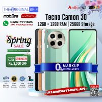 Tecno Camon 30 | 12GB RAM | 256GB Storage | PTA Approved (Official) | 1 Year Warranty | Installments Upto 12 Months - The Original Bro Mobiles