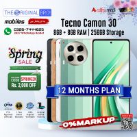 Tecno Camon 30 | 8GB RAM | 256GB Storage | 12 Months Installment | PTA Approved | 1 Year Warranty | The Original Bro Mobiles