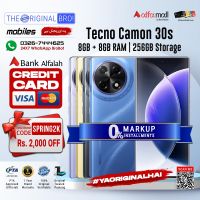 Tecno Camon 30s | 8GB RAM | 256GB Storage | Installment | PTA Approved | 1 Year Warranty | The Original Bro Mobiles