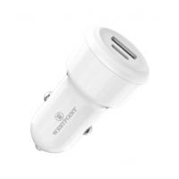 Westpoint Dual Port PD20W + QC 3.0 Car Charger White (WP-90) - Non Installments - ISPK-0181