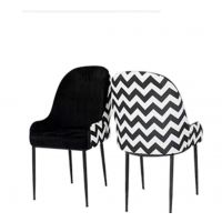 Galaxy imported fabric designers & comfortable black & white chairs on installments (For Karachi Only)