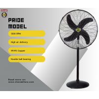 Chenab Pedestal Fan Black Cooper motor with Free Delivery | ON INSTALLMENT 
