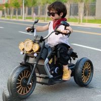 Children’s Electric Motorcycle Tricycle 2-7 Years Old Kids Rechargeable Oversized Outdoor Cool Lights Toy Car For Kids Gift
