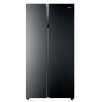 Haier Twin Door Series Side By Side 22 Cft Refrigerator Black (HRF-622 IBS) With Free Delivery On Installment By Spark Tech