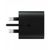 Samsung 3 Pin Fast Charging Adapter Black 25W With Free Delivery By Spark Tech