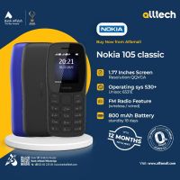 Nokia 105 Classic | 1 Year Warranty | PTA Approved | Monthly Installments By ALLTECH upto 12 Months