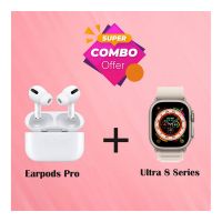 Combo Offer Earpods Pro + Ultra Series 8 Smart Watch - ON INSTALLMENT
