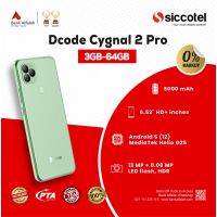 Dcode Cygnal 2 Pro 3GB-64GB | 1 Year Warranty | PTA Approved | Monthly Installment By Siccotel Upto 12 Months
