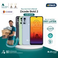 Dcode Bold 2 4GB-64GB | PTA Approved | 1 Year Warranty | Installment With Any Bank Credit Card Upto 10 Months | ALLTECH