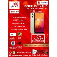 DCODE CYGNAL 2 (3GB + 3GB EXTENDED RAM & 64GB ROM) On Easy Monthly Installments By ALI's Mobile