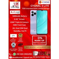 DCODE CYGNAL 3 LITE (4GB+3GB EXTENDED RAM & 64GB ROM) On Easy Monthly Installment By ALI's Mobile