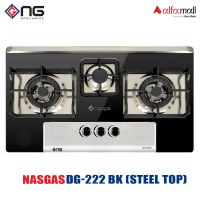 Nasgas DG-222 BK Steel Top Built In Hob Autoignition non stick paint coated On Installments