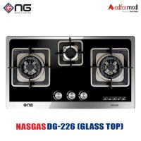 Nasgas DG-226 Glass Top Built In Hob Autoignition Grey Cast Iron Pan Trivets non stick On Installments