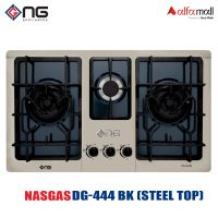 Nasgas DG-444 BK Steel Top Built In Hob Autoignition non stick paint coated Non Installments