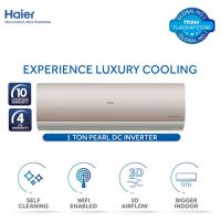 Haier HSU-12HFPAA Pearl Inverter Series 1 Ton DC Inverter UPS Enabled Self Cleaning WiFi Enabled Turbo Cooling Golden Without Installments