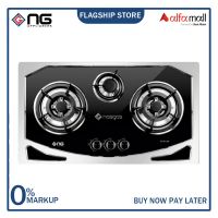 Nasgas DG-931 BK Steel Top Built In Hob Heavy Gauge Double Shade Non Magnet On Installments