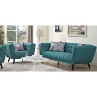 Galaxy Imported Green Square style Sofa 5 Seater By Galaxy Furniture