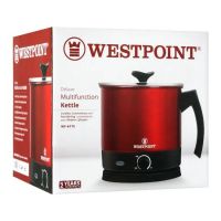 Westpoint Deluxe Multifunction kettle WF 6175 Red & Black 1.8 Liter 1000 Watts with 2 Years Brand Warranty