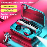 M17 Wireless Earbuds Bluetooth 5.1 In Ear Stereo Headphones with LED Display Charging Case IPX7 Waterproof