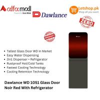 Dawlance WD 1051 Glass Door Noir Red With Refrigerator | On Installments 