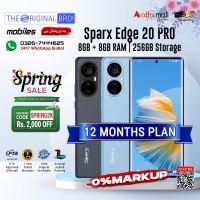 Sparx Edge 20 Pro | 8GB + 8GB RAM | 256GB Storage | PTA Approved (Official) | 1 Year Warranty | Installments Upto 12 Months - The Original Bro Mobiles