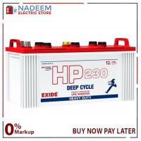 EXIDE HP230 Deep Cycle Lead Acid Unsealed UPS & Solar Battery Without Acid On Installment 