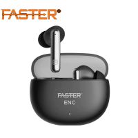 FASTER E22 WIRELESS EARBUDS ENC MIC, TWS GAMING EARBUDS WITH NOISE REDUCTION AND BLUETOOTH 5.3, 35 HOURS PLAYTIME WIRELESS BLUETOOTH EARPHONE (Black) - ON INSTALLMENT