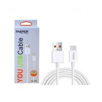 Faster You USB Cable For Android White - 1m (FC-TP3) - ISPK-0066