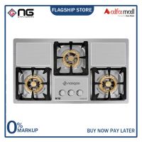 Nasgas DG-227 S Steel Top Built In Hob Autoignition non stick paint coated On Installments