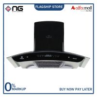 Nasgas KHD-280 Kitchen Hood 35inch Touch Panel Front top 5mm Tempered Glass On Installments