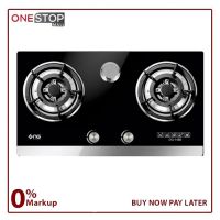 Nasgas DG-GN2 Glass Top Built In Hob Auto ignition Non Stick Large size prime Burners Other Bank BNPL