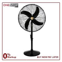 GFC AC DC Pedestal Fan 24 Inch Myga Copper Energy efficient On Installments By OnestopMall