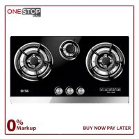 Nasgas DG-GN3 Glass Top Built In Hob Autoignition 2 Large Super Prime On Installments By OnestopMall