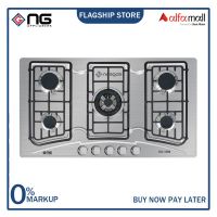 Nasgas DG-555s Steel Top Built In Hob Autoignition Non Stick Heavy Gauge On Installments