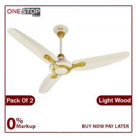 GFC Superior Model AC DC Pack Of 2 Ceiling Fan 56 Inch High quality paint Energy Efficient Electrical Non Installments Organic