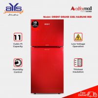 Orient 11 Cubic Feet Refrigerator Grand 335L Hairline Red – On Installment