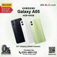 Samsung Galaxy A05 (04GB-64GB) PTA Approved with One Year Official Warranty on 0% Installments by WOJOZO