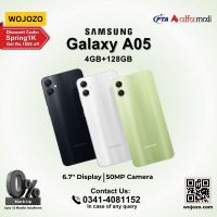 Samsung Galaxy A05 (04GB-128GB) PTA Approved with One Year Official Warranty on 0% Installments by WOJOZO